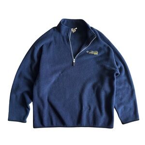 Columbia Men’s Challenge Series Heavyweight Fleece Quarter Zip – Blue – Size XL